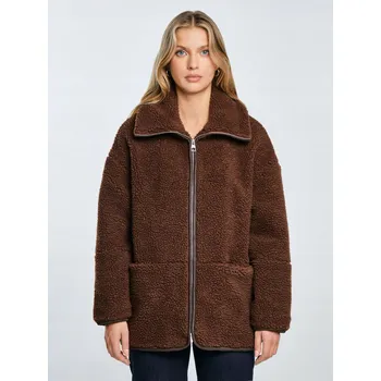 Dámská mikina BIG STAR Dámská Mikina z imitace beránka hnědá Anabela 804 S