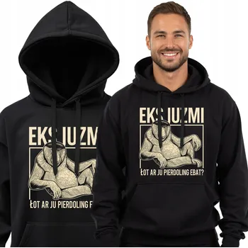 Pánská mikina PÁNSKÁ MIKINA SE VTIPNÝM POTISKEM DÁREK PRO JANUŠE, POLÁKA NA DOVOLENÉ - EXKLUZIVNÍ