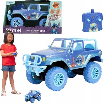 RC model auta DISNEY STITCH DÁLKOVĚ OVLÁDANÉ AUTO JEEP WRANGLER RC SE SAMOLEPKAMI