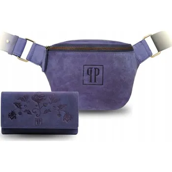 Paolo Peruzzi dámská peněženka z pravé kůže modrá