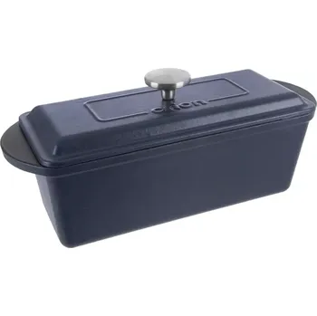 pekáč Orion forma na pečení litina s poklopem, modrý smalt 35x14x16 cm 120074, terina (Orion 120074 Masivní litinová forma na pečení)