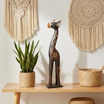 Žirafa 10 Socha / Dřevo 40 cm