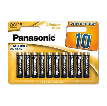 Článková baterie Baterie alkalická, AA, 1.5V, Panasonic, blistr, 10-pack, Alkaline power