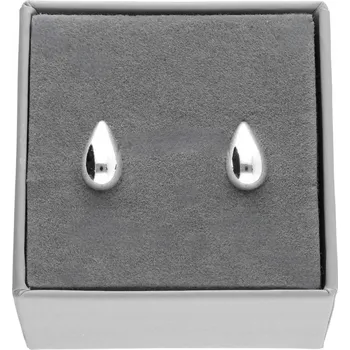Náušnice Stříbrné jemné náušnice hladké slzy rampouchy stříbro 925