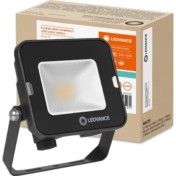 LED halogenový reflektor 10W 3000K Černý LEDVANCE