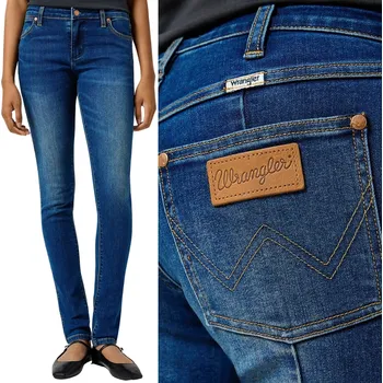 Wrangler SPAT JEAN dámské džíny úzké nohavice cigaretového střihu se zipy W28 L34