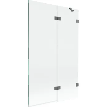 Vanová zástěna Dvoudílná vanová Paraván Mexen 110 x 150 cm průhledná