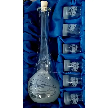 Souprava šperků Pískovaná souprava 6+1 -Vlak A)