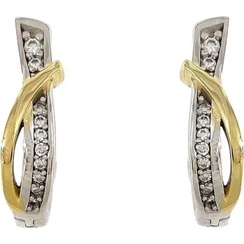 Náušnice Stříbrné náušnice zirkonové kroužky