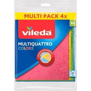 VILEDA Multiquattro Colors hadřík 4 ks