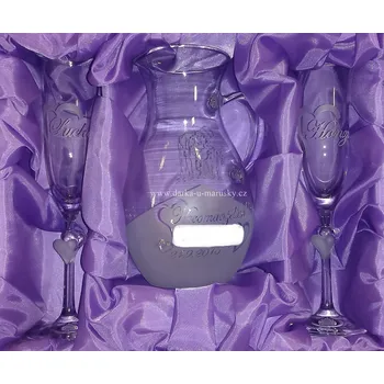 Souprava šperků Luxusní svatební souprava 2+1 - Amorek