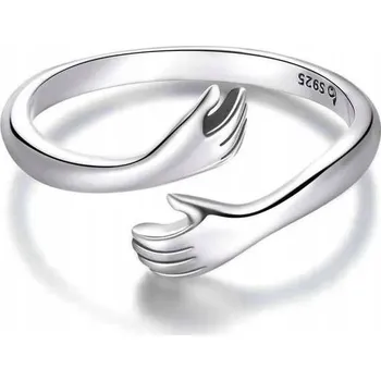 Prsten Stříbrný Prstýnek 925, ruce, láska, rande