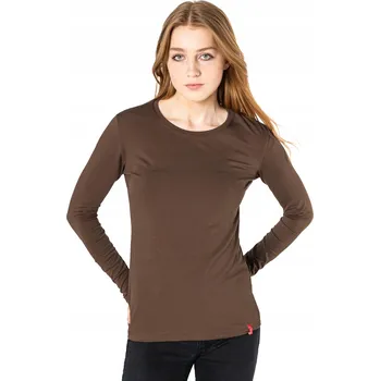 Dámská halenka Dámská halenka s dlouhým rukávem Bavlna Tričko 8056-13 S/M