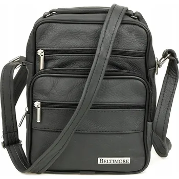 Beltimore taška na dokumenty z pravé kůže, bez vzoru