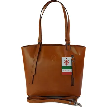 Vera Pelle kabelka kufřík z pravé kůže, vícebarevná