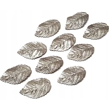 Jedlá dekorace na dort Id_39sre10 STŘÍBRNÉ LÍSTKY CUKROVÉ LÍSTKY STŘÍBRNÉ LÍSTKY NA DORT STŘÍBRO DEKORACE LÍSTKY