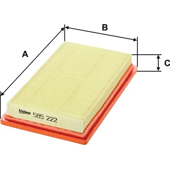 Filtr do auta Vzduchový filtr VALEO 585222