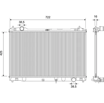 Chladič motoru Chladič, chlazení motoru VALEO 701178