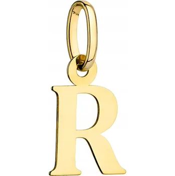 Přívěsek ZLATÝ PŘÍVĚSEK Přívěsek PÍSMENKO R pr. 585 14k