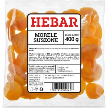 Sušené ovoce Sušené meruňky Hebar 400 g