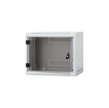 Rozvaděč Triton RUA - Skříň - montáž na stěnu - RAL 9005 - 6U - 19", RUA-06-AS4-BAX-A1 TRITON 19" jednodílný rozvaděč 6U/400mm, odnímatelné boční kryty - černý