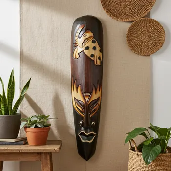 Etno Maska 22 Slon / Dřevo 50 cm