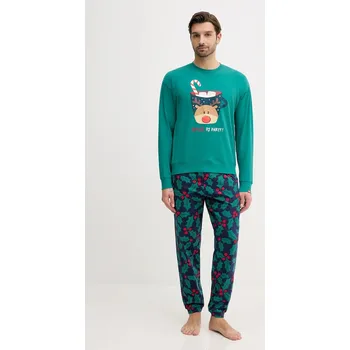 Dámské noční prádlo Pyžamo United Colors of Benetton 3DKE4P034 tyrkysová 67X, vel. XL