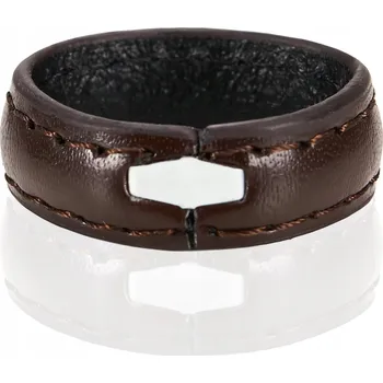 Opasek BETLEWSKI Náhradní kožené poutko na opasek s automatickou sponou, 3,5 cm, hnědá