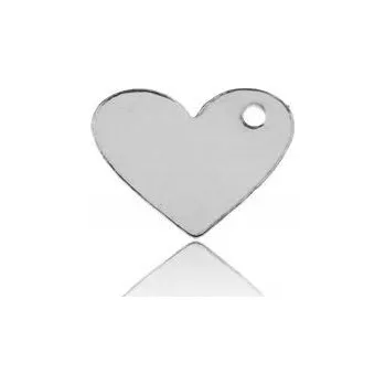 Přívěsek Stříbrný přívěsek srdce srdíčko maličké stříbro 925 GRAVÍROVÁNÍ