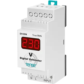 DV-DIN Digitální voltmetr pro střídavé napětí 0-500 V, panelové měřiče