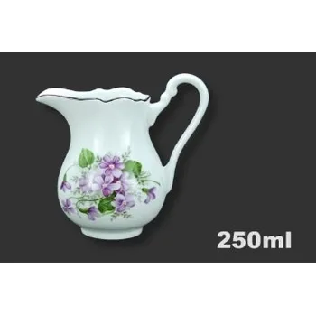 Konvička na mléko Mlékovka 250ml fialky N