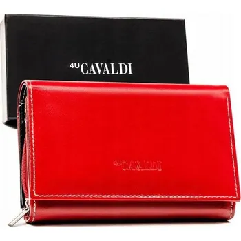 Peněženka 4U Cavaldi dámská peněženka z pravé kůže červená
