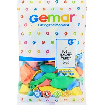 Balónek PASTELOVÉ FÓLIOVÉ BALÓNKY DEKORAČNÍ SADA 100 KUSŮ GODAN mix BAREV