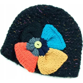 Čepice Szaleo Zimní čepice beanie černá, univerzální velikost