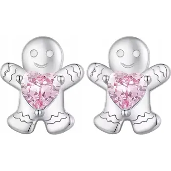 Náušnice Náušnice s perníkovými Náušnice , perníkové stříbro 925, stříbro 925