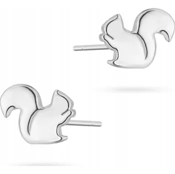Náušnice STŘÍBRNÉ NÁUŠNICE ryzost 925 Veverky pro Dívku Puzeta