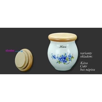 Dóza na potraviny Buclatá dóza pomněnky bez textu ( nebo s textem čaj)