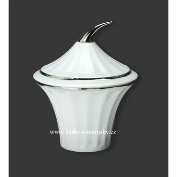 Cukřenka Cukřenka bílá s platinovou linkou v egyptském stylu