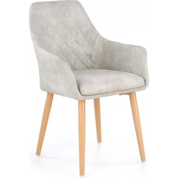 Jídelní židle Židle Halmar umělá kůže šedá 1 ks