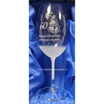 Pískovaná číše - Orchidej 60