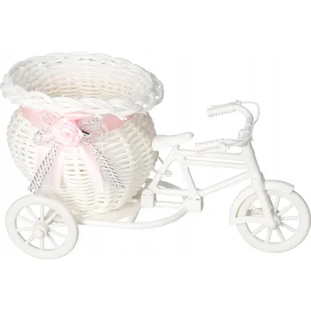 Květináč Obal na květináč 22 cm plast bílý