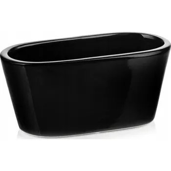 Květináč Černý keramický Květináč Polnix 20 cm x 10 x 8 cm