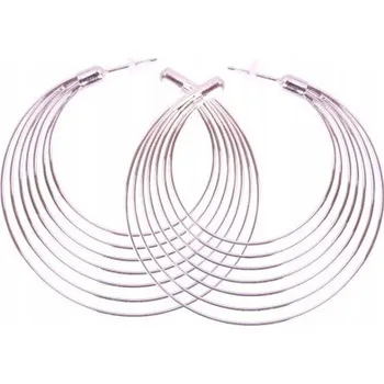 Náušnice Náušnice kovové - kruhy, 6 cm, značka Natasha.