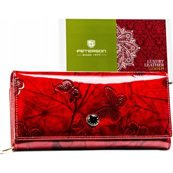Peněženka Peterson dámská peněženka z pravé kůže červená PTN 42100-BFBC-8270 - pro ženy