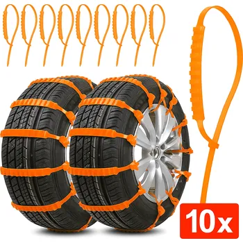 Sněhové řetězy SVX Plastové nouzové „sněhové řetězy“ na pneumatiky 9×880 mm – 10 ks 9mm