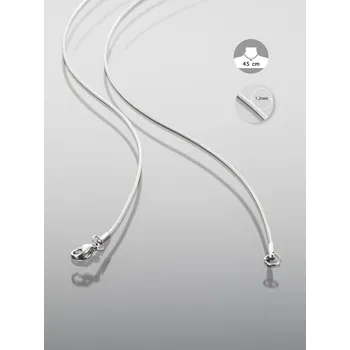 Řetízek Prosperk Řetízek ocelové lanko stříbrné 40cm S1472