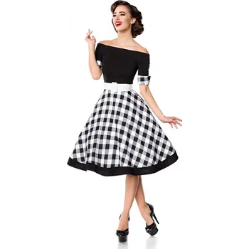 Dámské šaty TopMode Vintage šaty s krátkým rukávem 423405