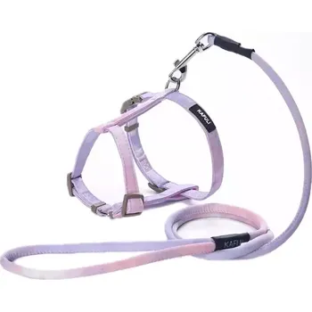 Vodítko pro psa TopTechnology KAFULI nastavitelné vodítko s hrudním popruhem ve tvaru I, velikost: S (Gradient Purple)