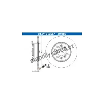 Brzdový kotouč Brzdový kotouč ATE CRYO 24.0110-0356 (AT 410356)