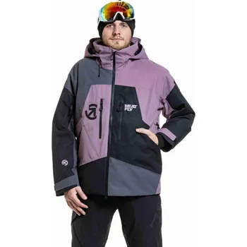 Zimní bunda na lyže/snowboard Meatfly Shader 25/26 Gray Dark/Orchid M